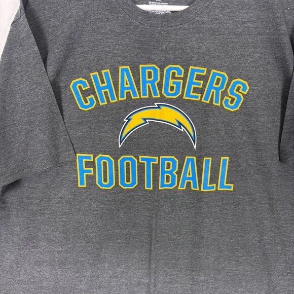 NFL Fanatics Los Angeles Chargers Football Grey Men's T-Shirt Size 2XL - Picture 2 of 8